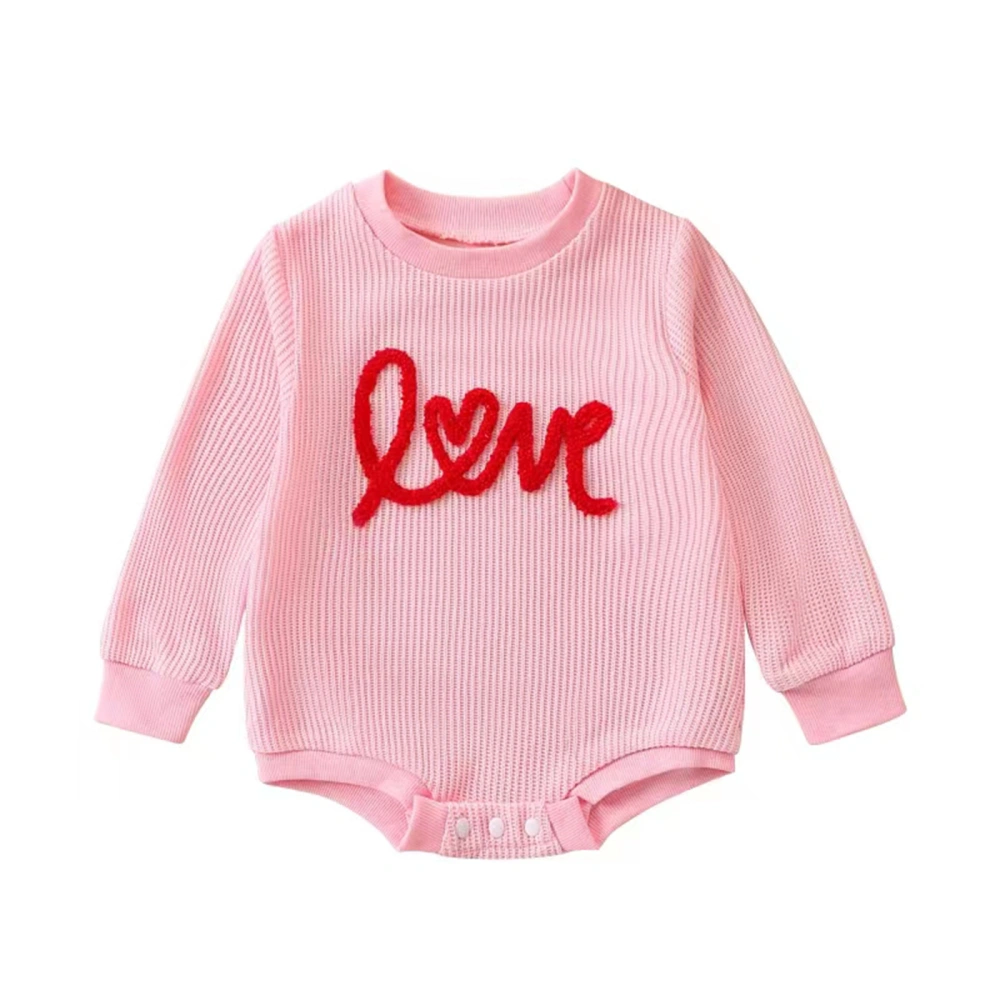 Baby Girls Sweatshirts Rompers Letter Embroidery Toddler Bodysuits