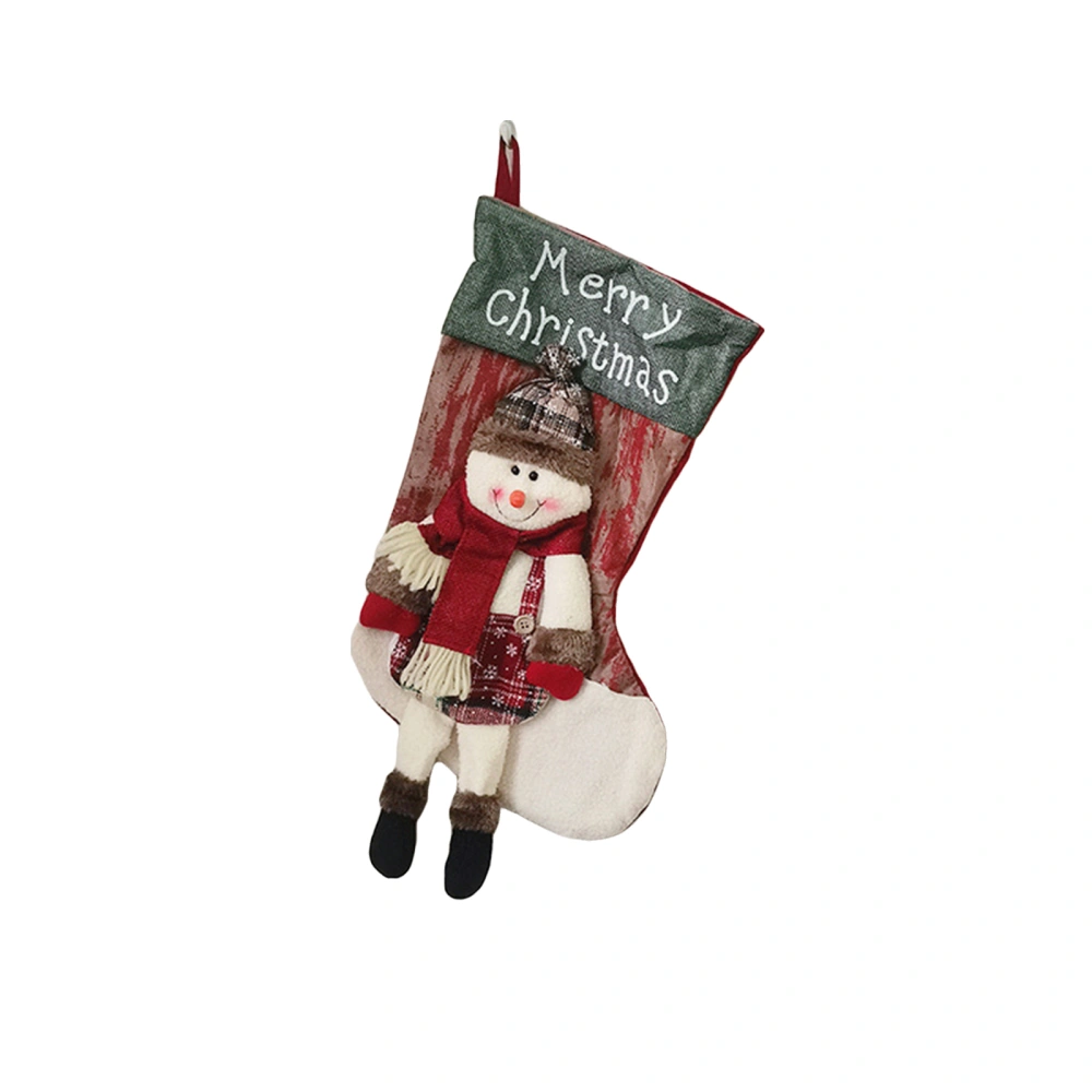 Christmas Stockings, Hanging Santa Claus/Snowman/ElK Gift Bag