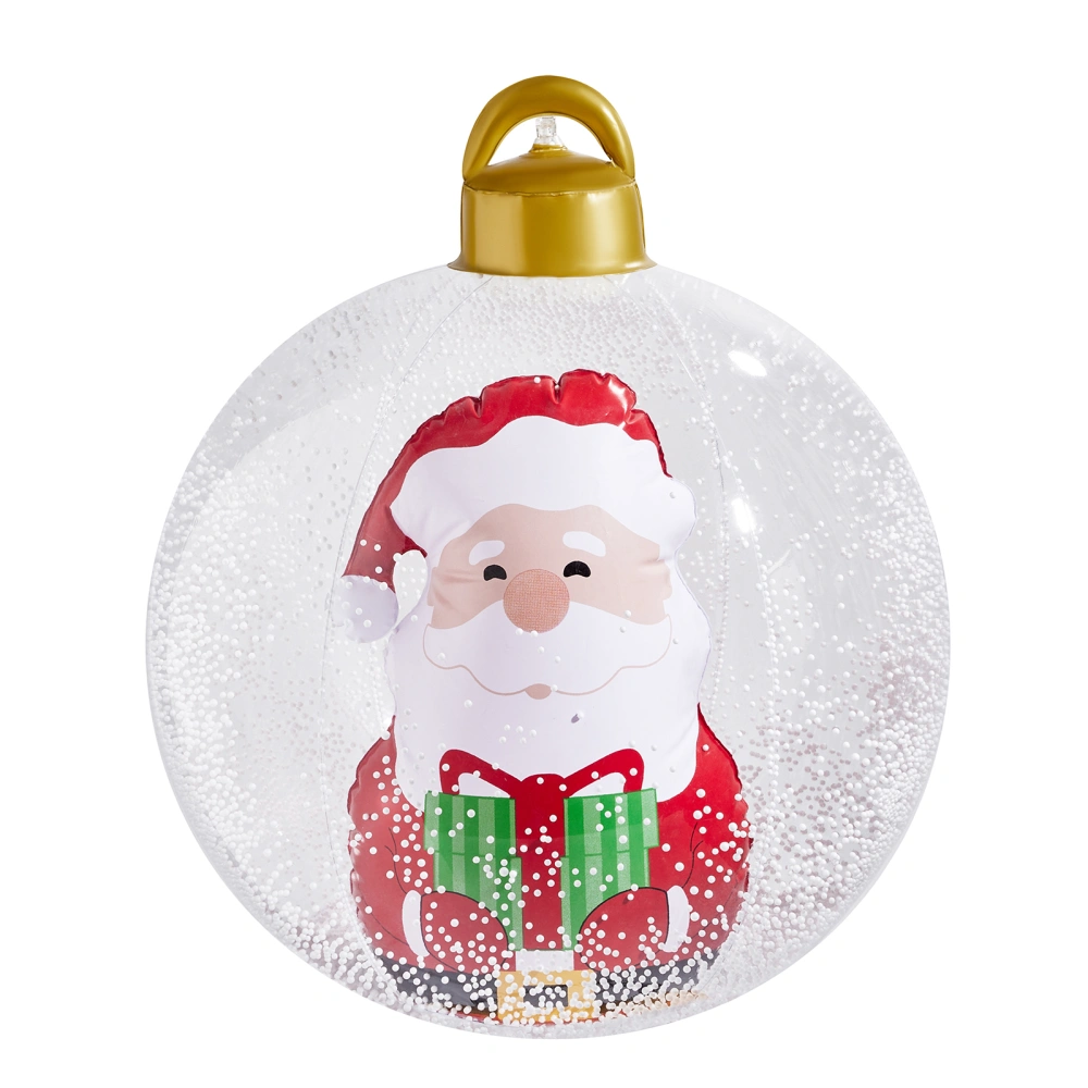 Christmas Inflatable Hanging Ball Ornaments with Santa Snowman for Holidays