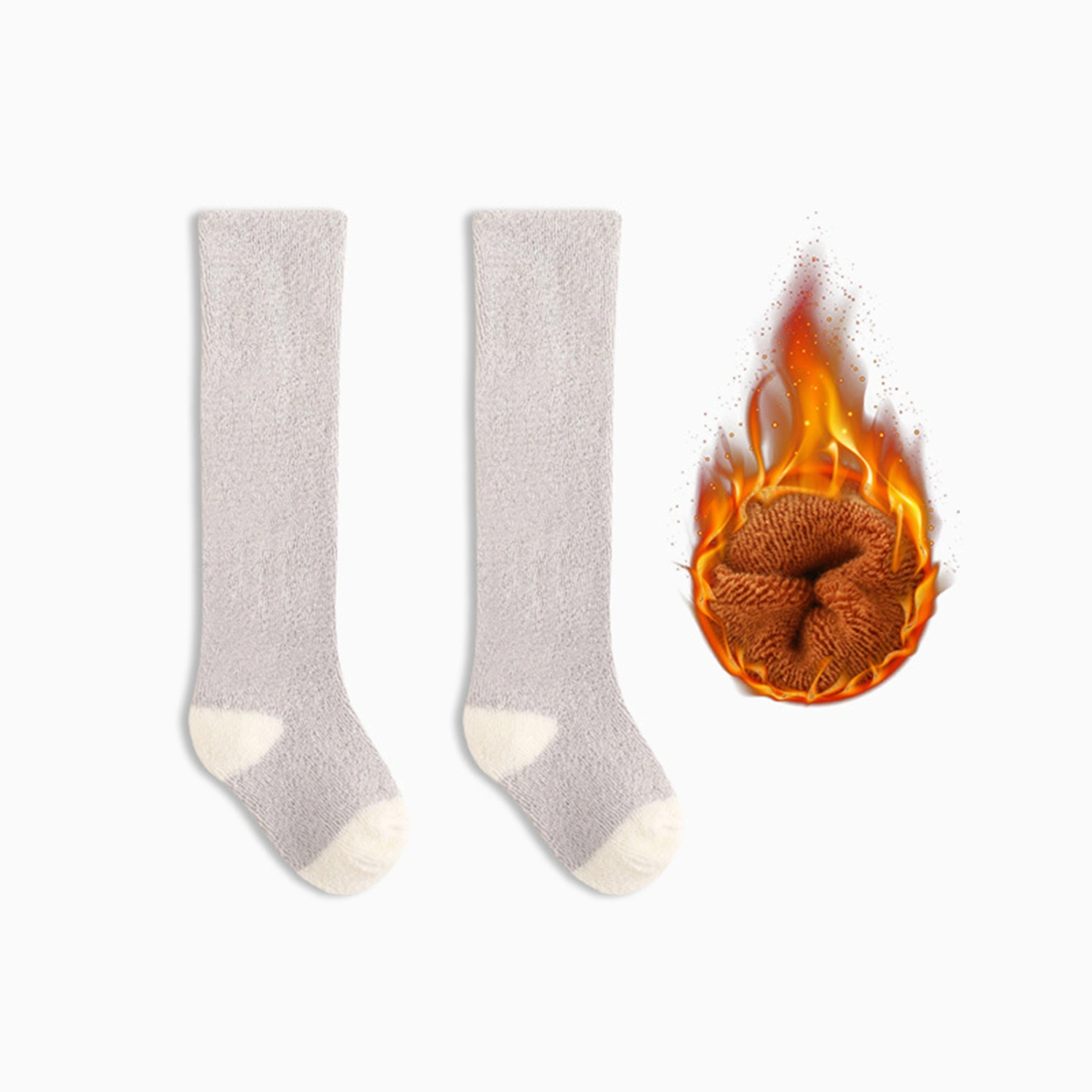 Baby Thigh-high Socks, Elastic Contrast Color Lightweight Long Socks