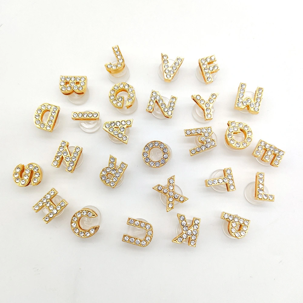 Gold Metal Letter LOVE Hole Shoes Buckle