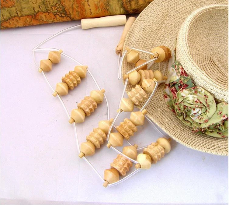 Wooden Back Massage Rollers For Back Rubbing