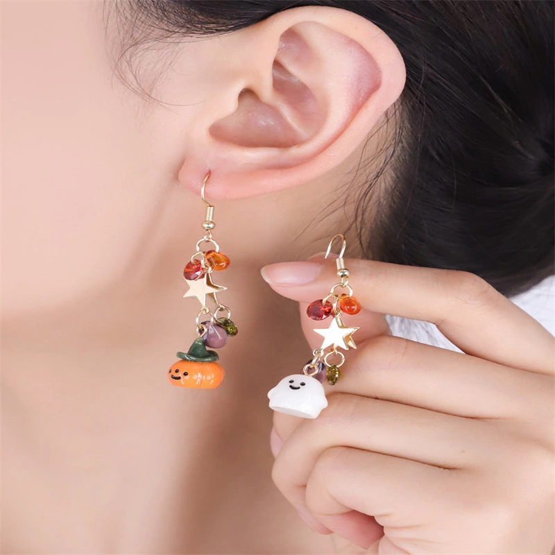 Cute and Exquisite Star Halloween Imp Earrings