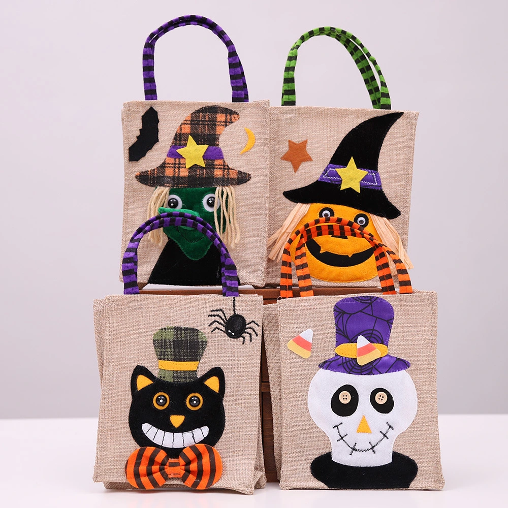 Halloween Decorations Cartoon Pumpkin Skull Witch Candy Bag