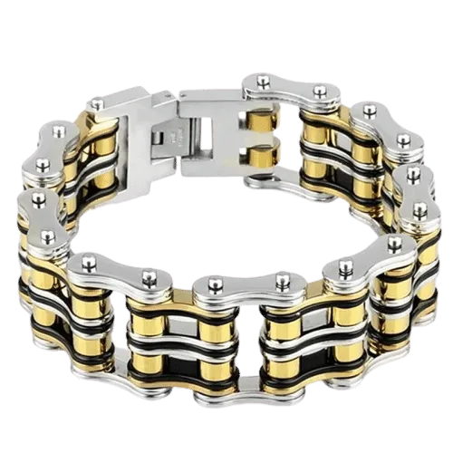 Cycolinks Monster 24mm Bike Chain Bracelet - Gold 21.5cm