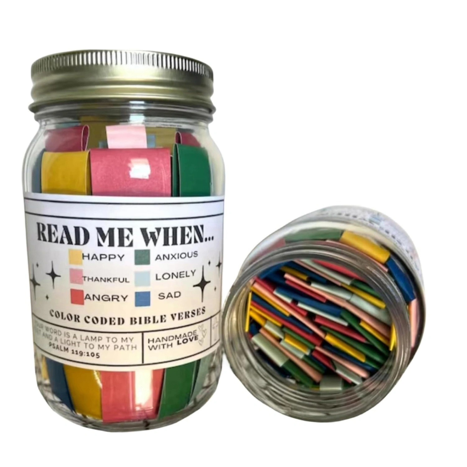 Success and Inspiration Jar, Emotions and Feelings Devout Glass Jar