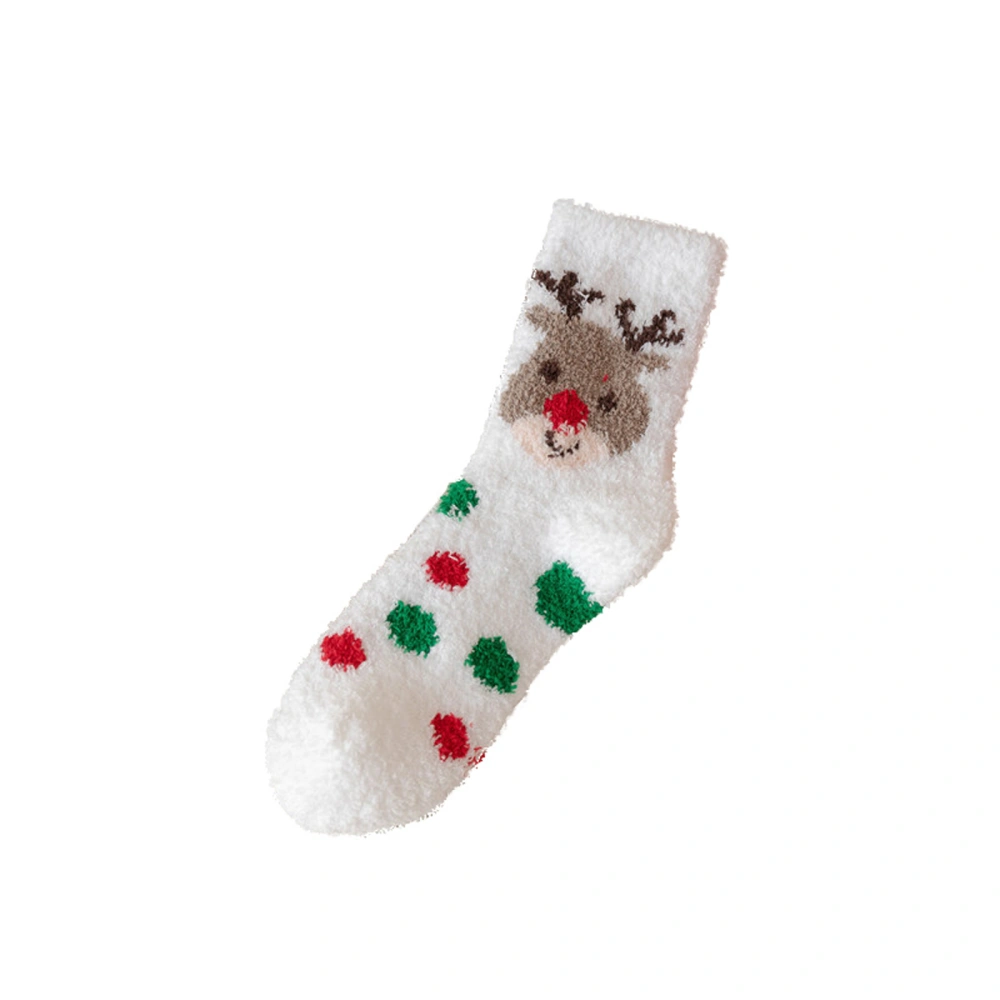 Christmas Crew Socks for Women, Christmas Print Mid-Tube Socks