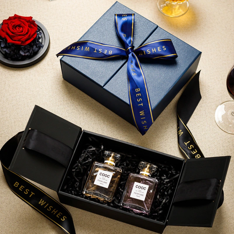 Black Ribbon Double Door Giftbox