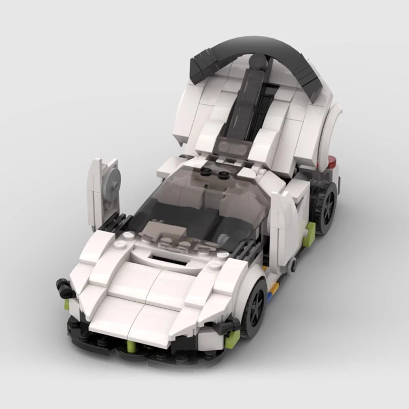 Building Block Car Model Compatible With Suit Small Particles