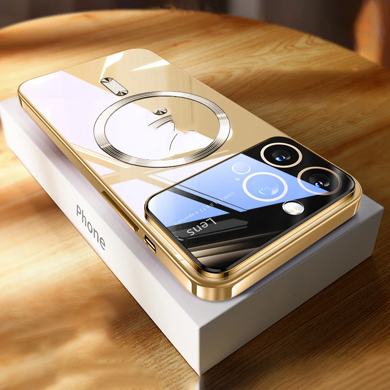 Electroplating Magnetic Transparent Suitable For Phone Case Large Windows With Lens Protector