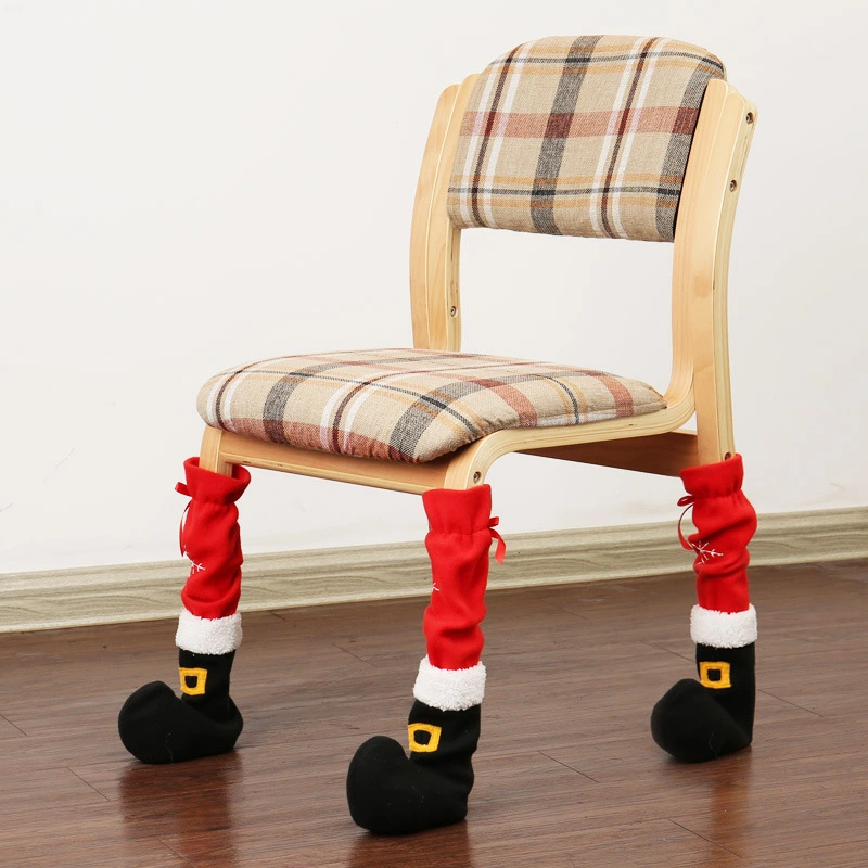 Christmas Chair Feet Gloves Decoration Supplies