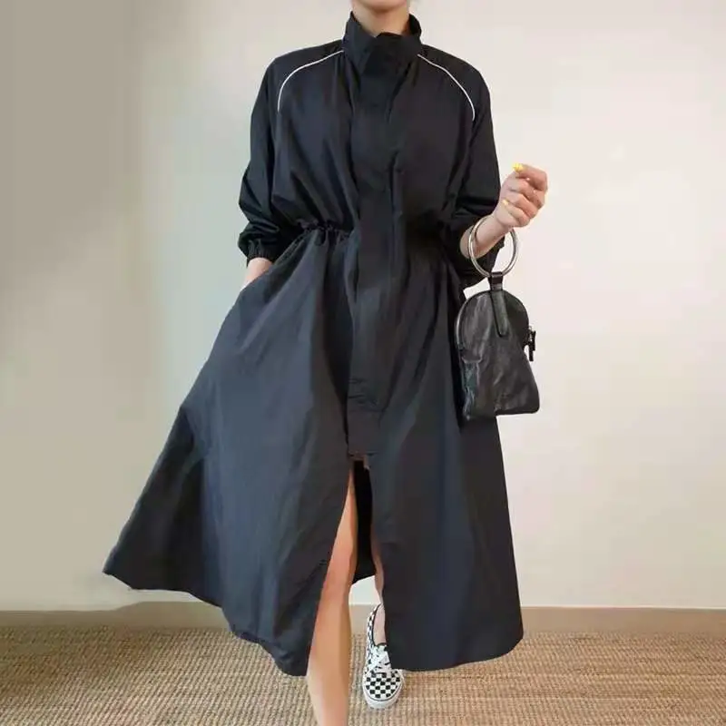 Versatile Below The Knee Dress Long Coat