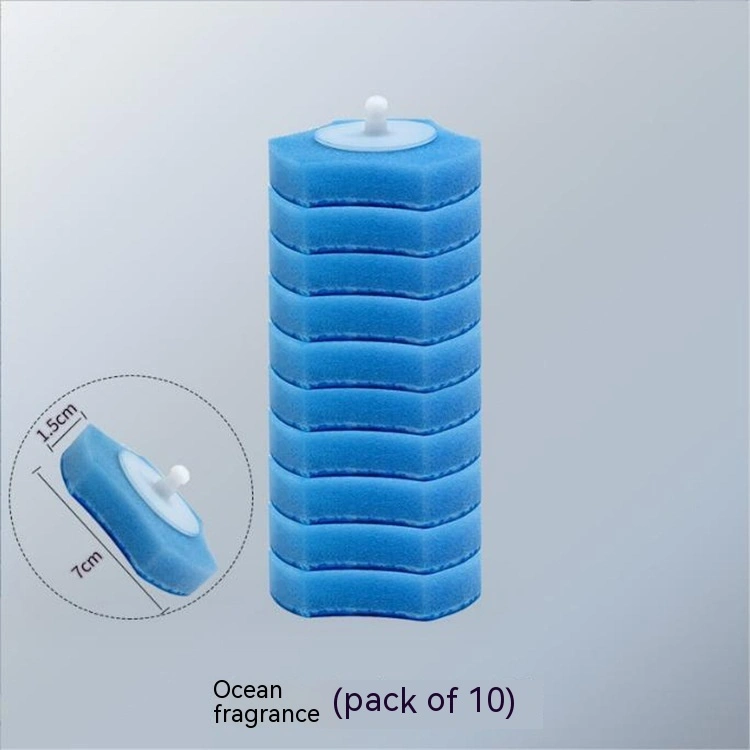 Bathroom Toilet Comes With Fragrance Cleaning Liquid Disposable Sponge Toilet Brush Replacement Head