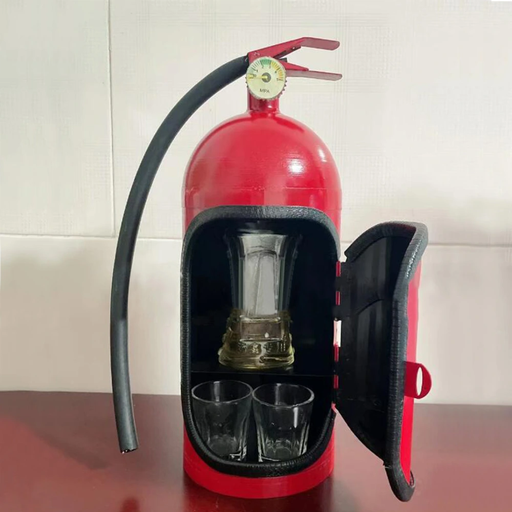 Fire Extinguisher Mini Bar Novelty Wine Storage Box Creative