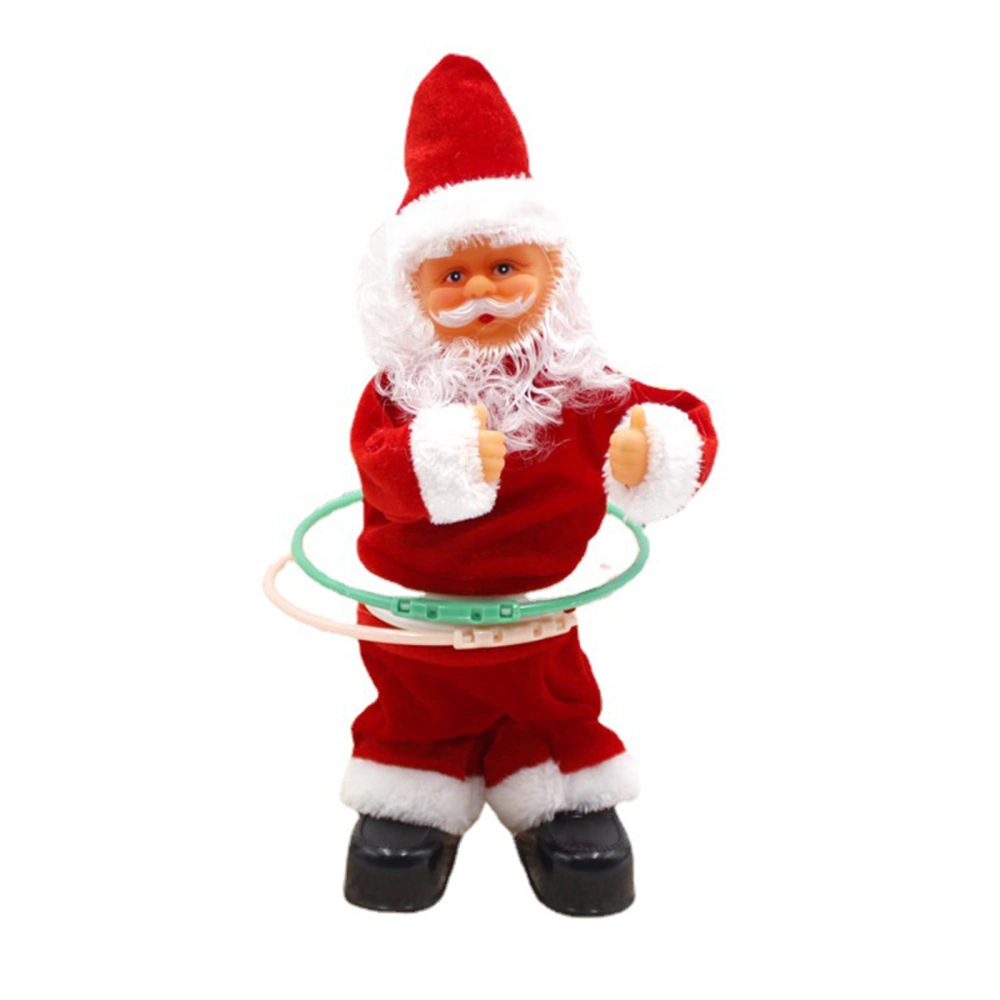 Electric Santa Claus Red Jingle-Hooping Christmas Toy Santa Claus Gift