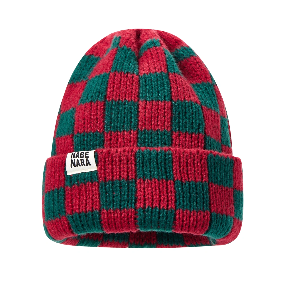 Winter Beanies for Women Warm Knit Hats Checkerboard Skull Caps