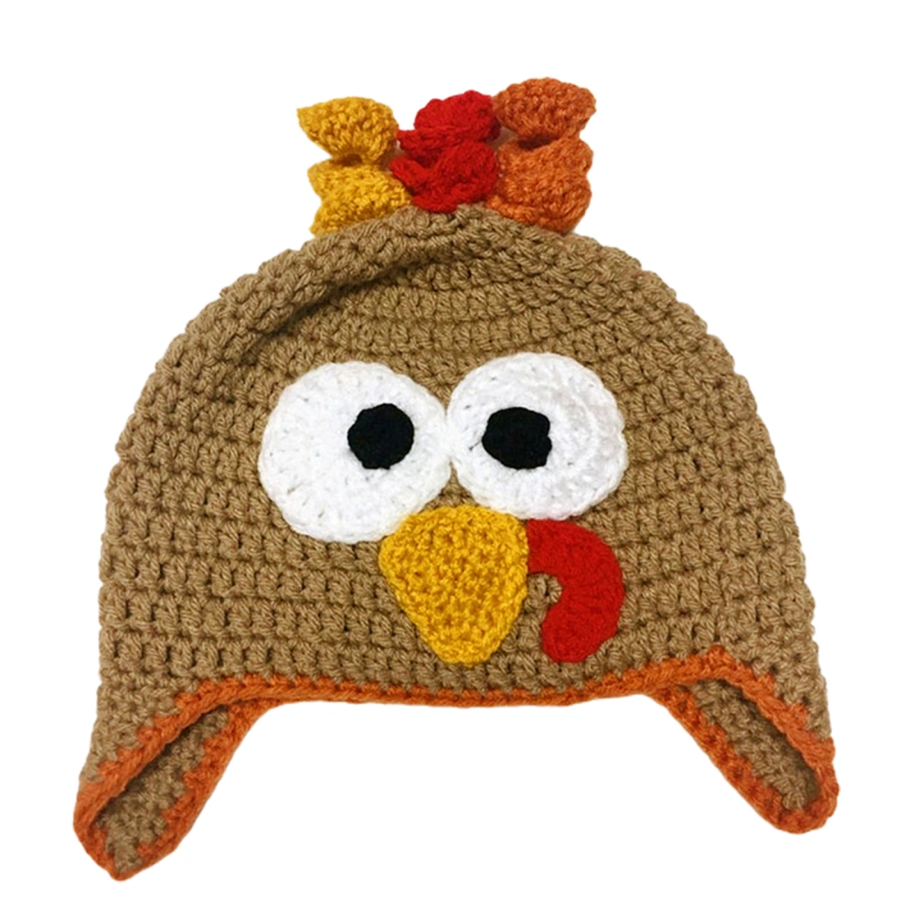 Thanksgiving Turkey Beanie Hat, Crochet Cute Turkey Beanie Cap