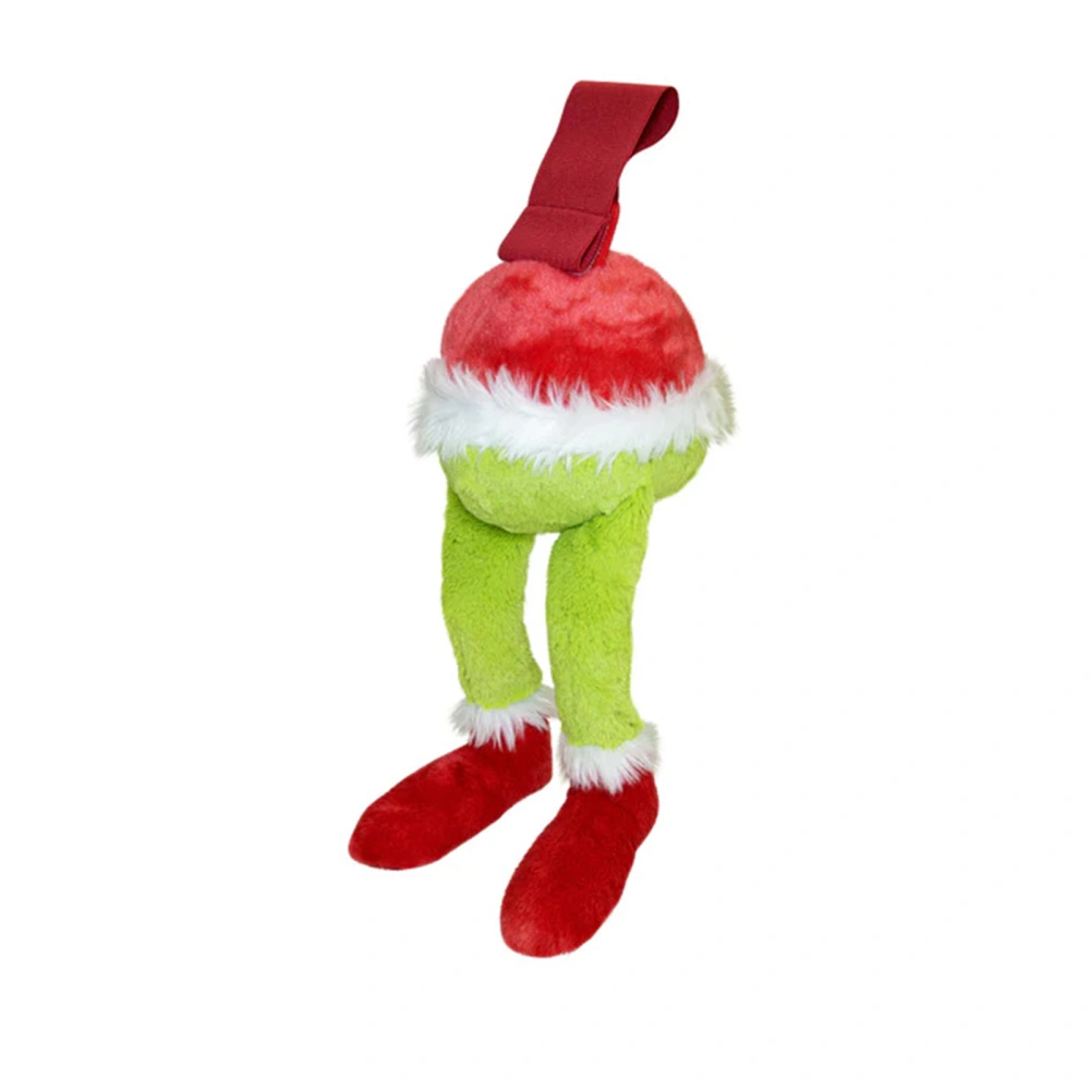 Christmas Hanging Decorations Furry Elf Legs Stuffed Monster Dolls