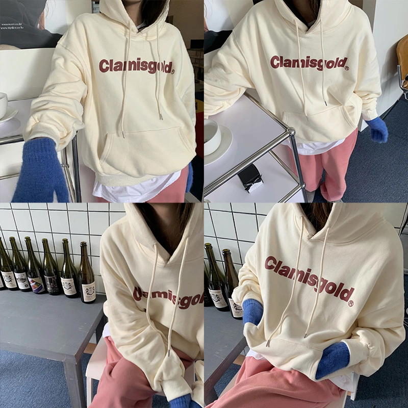 Women Cute Loose Sweatshirts Letter Print Pullovers Hoodies Fall Tops