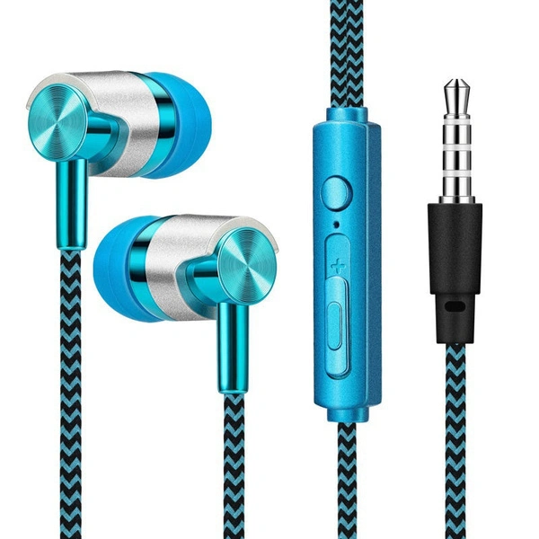 Supper Bass In-Ear Earbuds Wired Headphones Headset Earphones with Microphone and Volume Control for phones, Computer, Laptop, Mp3 Mp4 Player