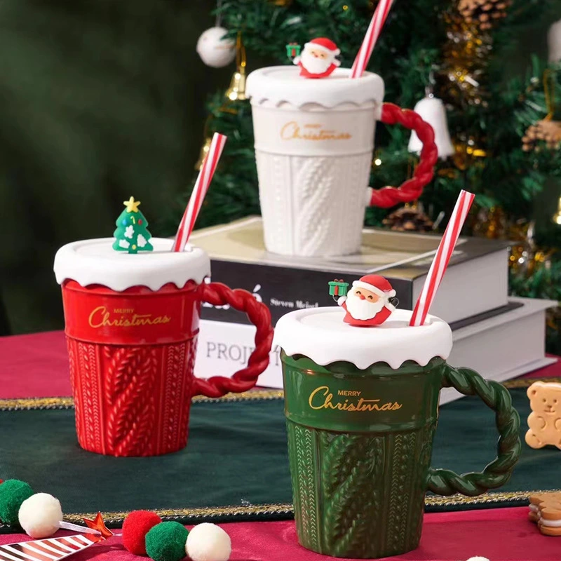 Creative Christmas Tree Ceramic Water Cup