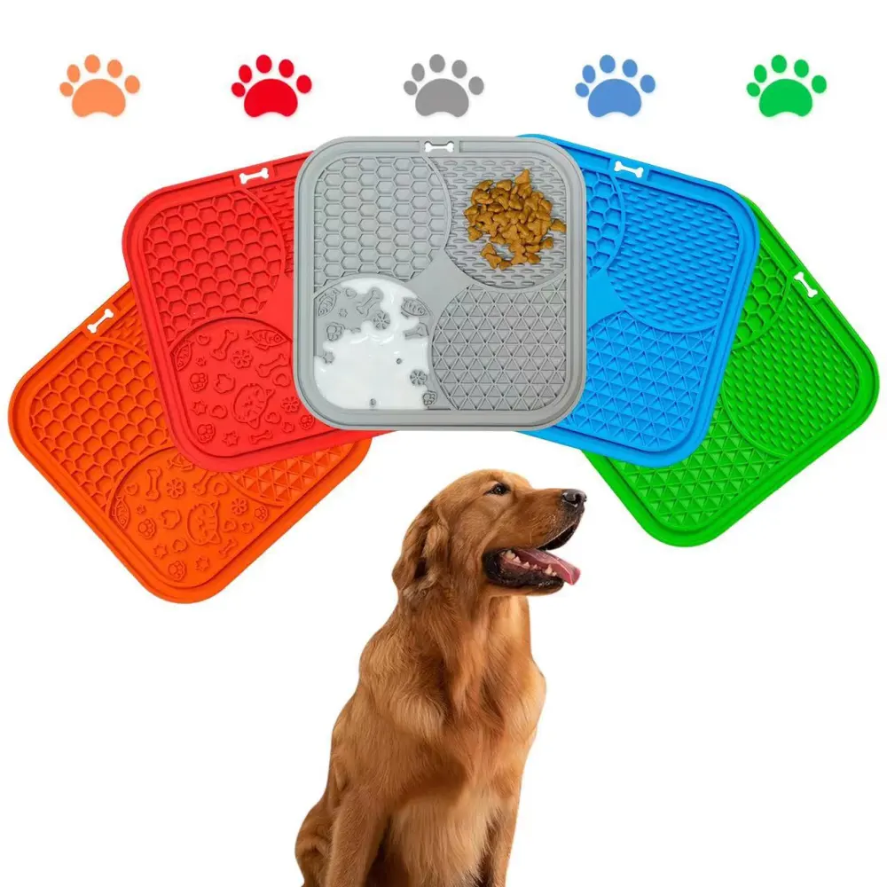 Silicone Licking Mat Slow Food Plate Pet Licking Plate