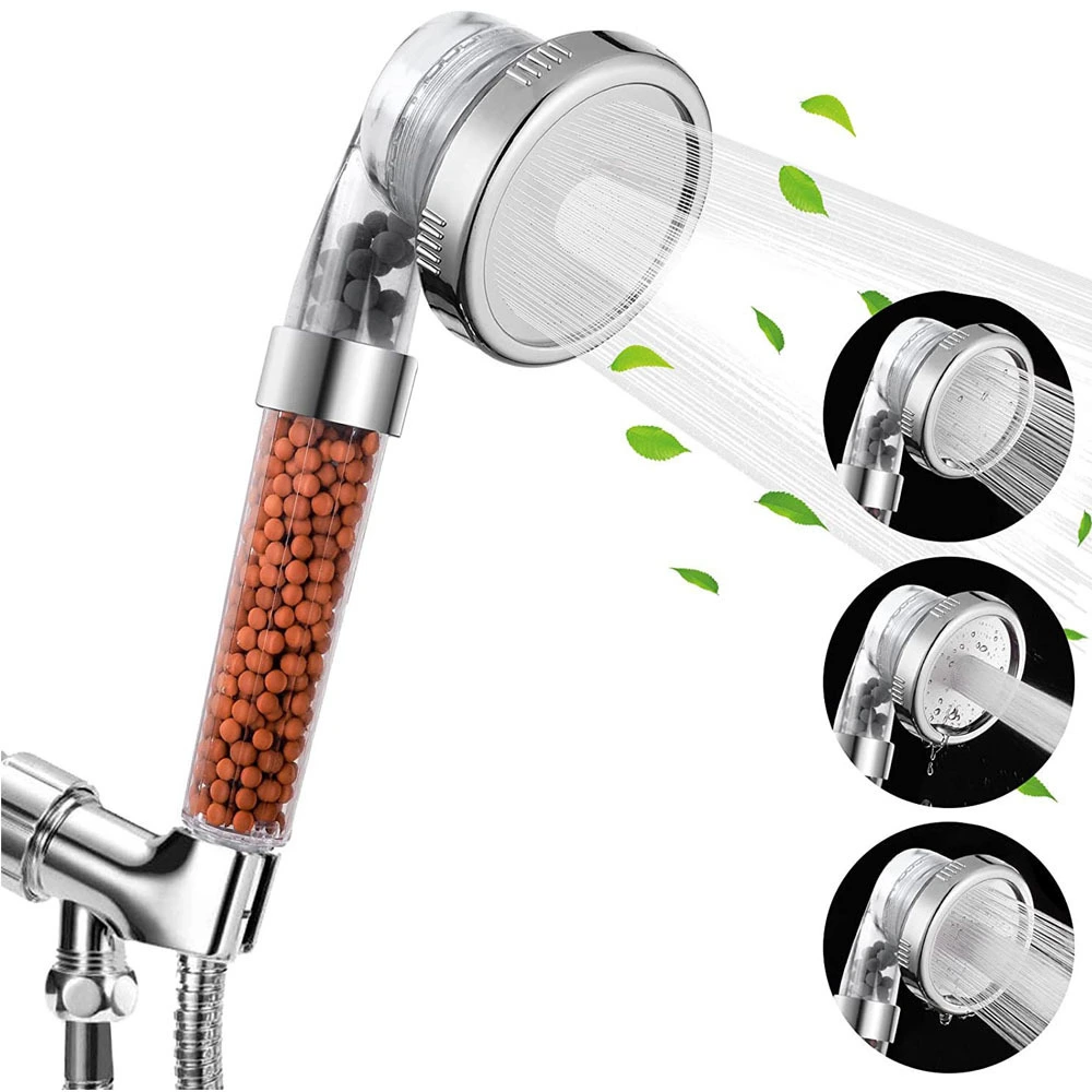 Removable And Washable Anion Three-gear Adjustable Handheld Shower Head