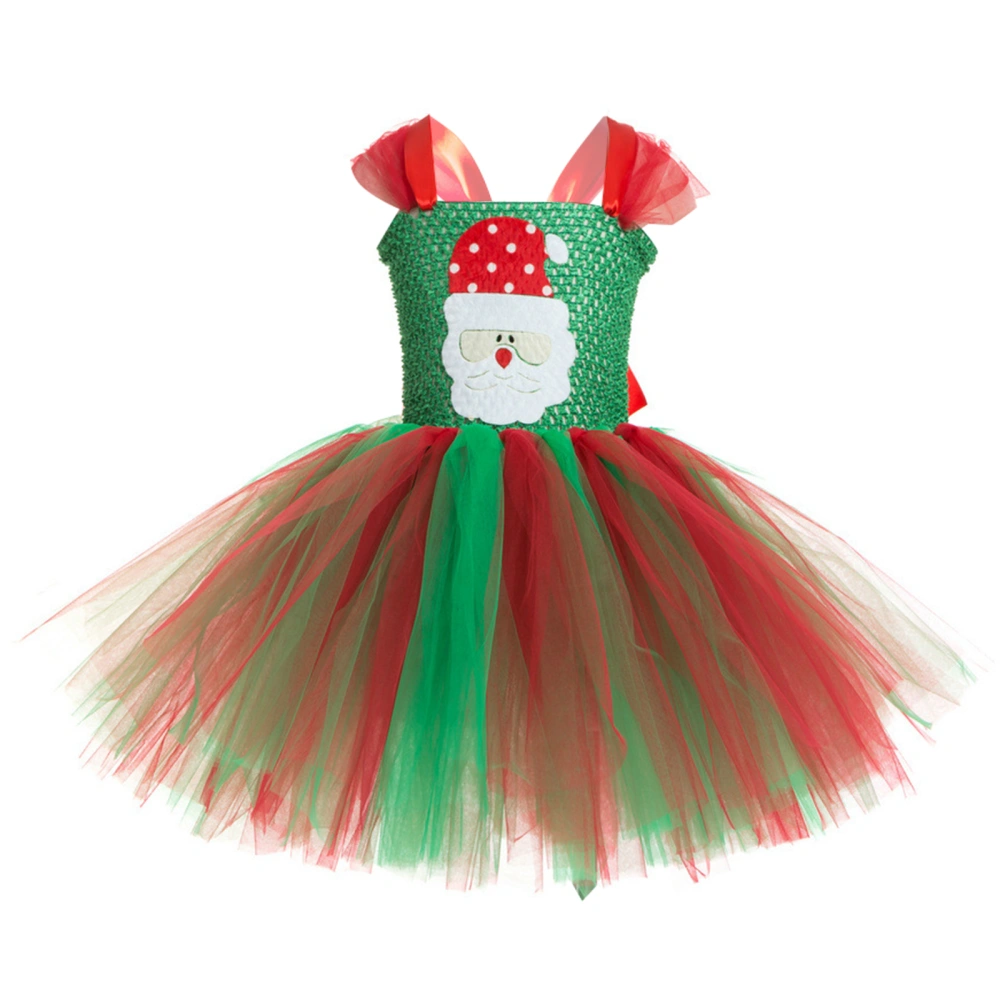 Christmas Costume for Girls Deluxe Sleeveless Santa Tutu Dress