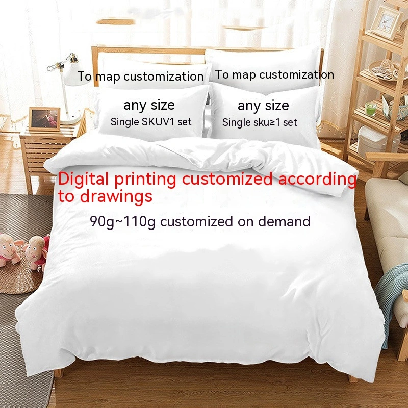 3D Digital Printed Bedding Kit To Customize Bed Sheets And Duvet Covers