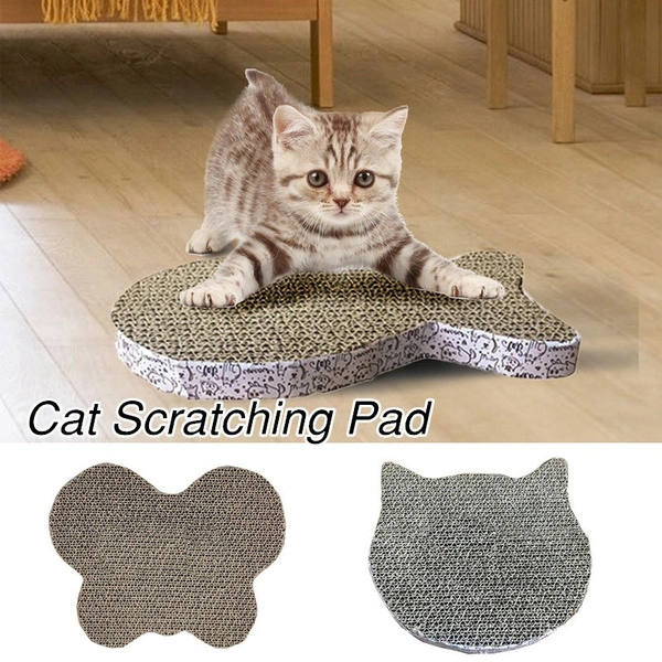 Creative Pet Toys Cat Scratch Pad Cat Scratching Posts Interactive Toy Kitten Corrugated Paper Pad Cats Grinding Nail Scraper Mat