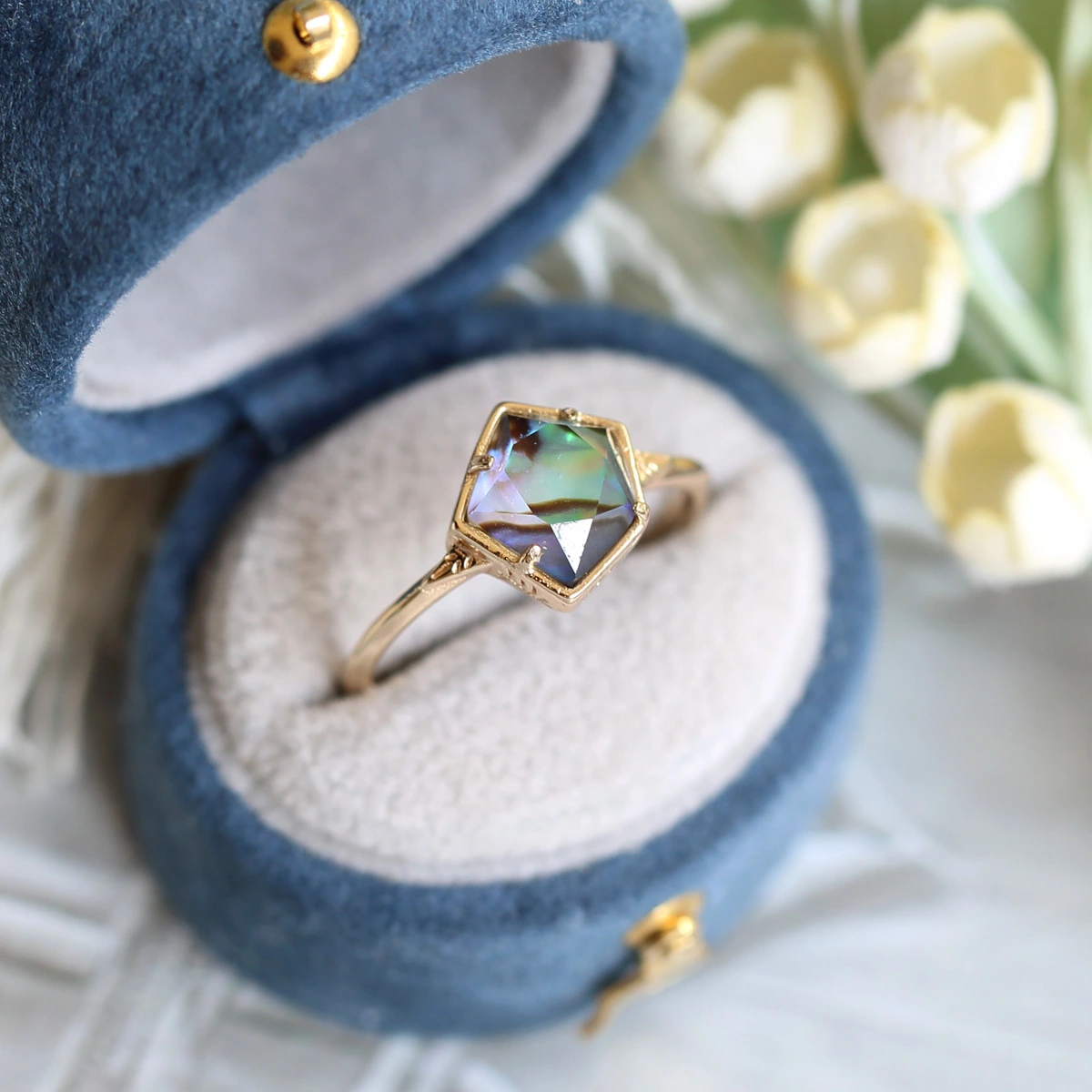 Pentagram Irregular Personality Simple 925 Silver Ring