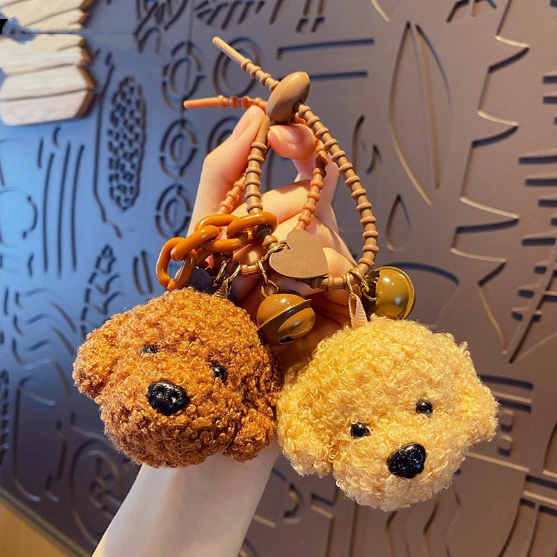 Trendy Cool Cartoon DIY Plush Teddy Keychain Pendant