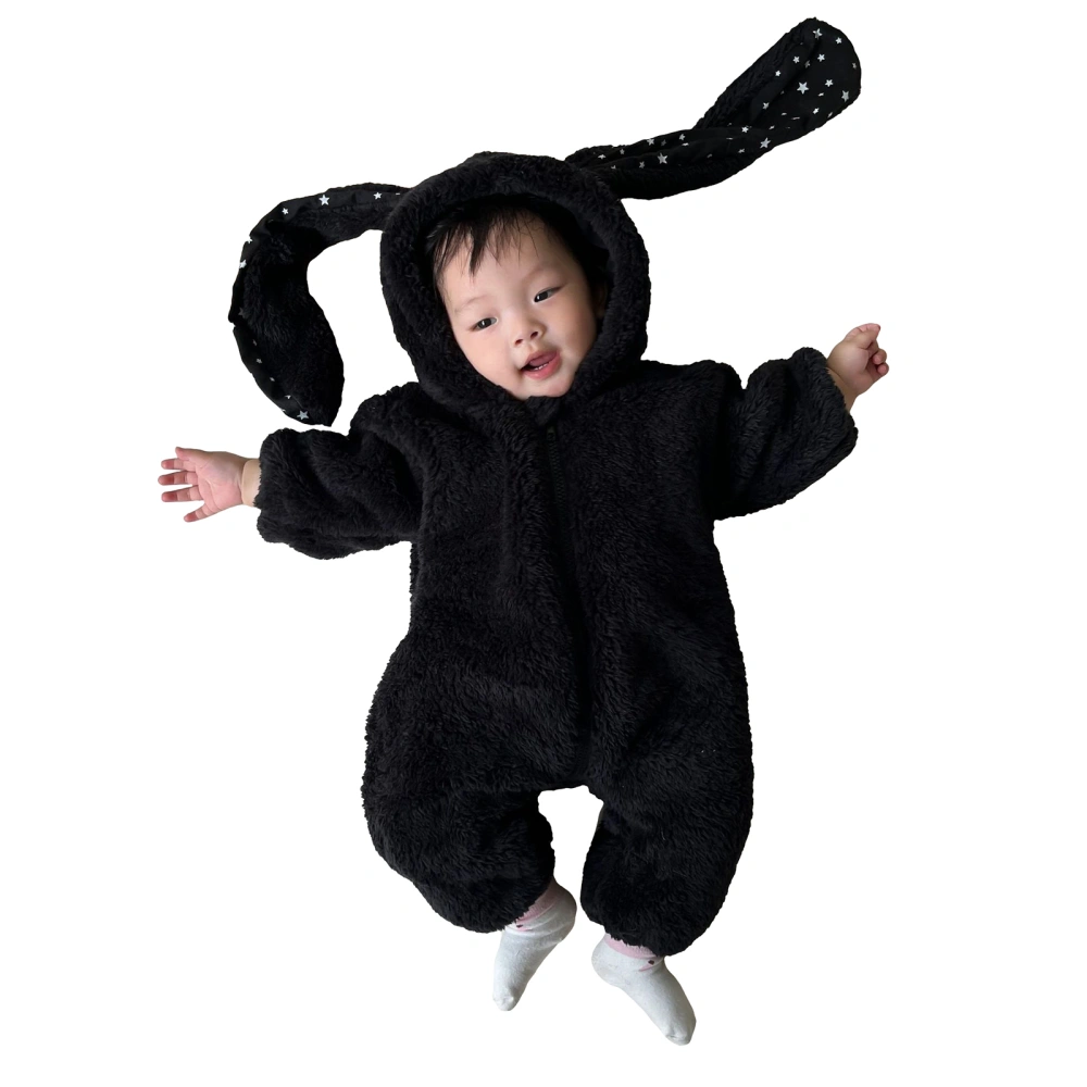 Halloween Baby Clothes, Long Sleeve Hooded Bunny Ears Cosplay Jumpsuit