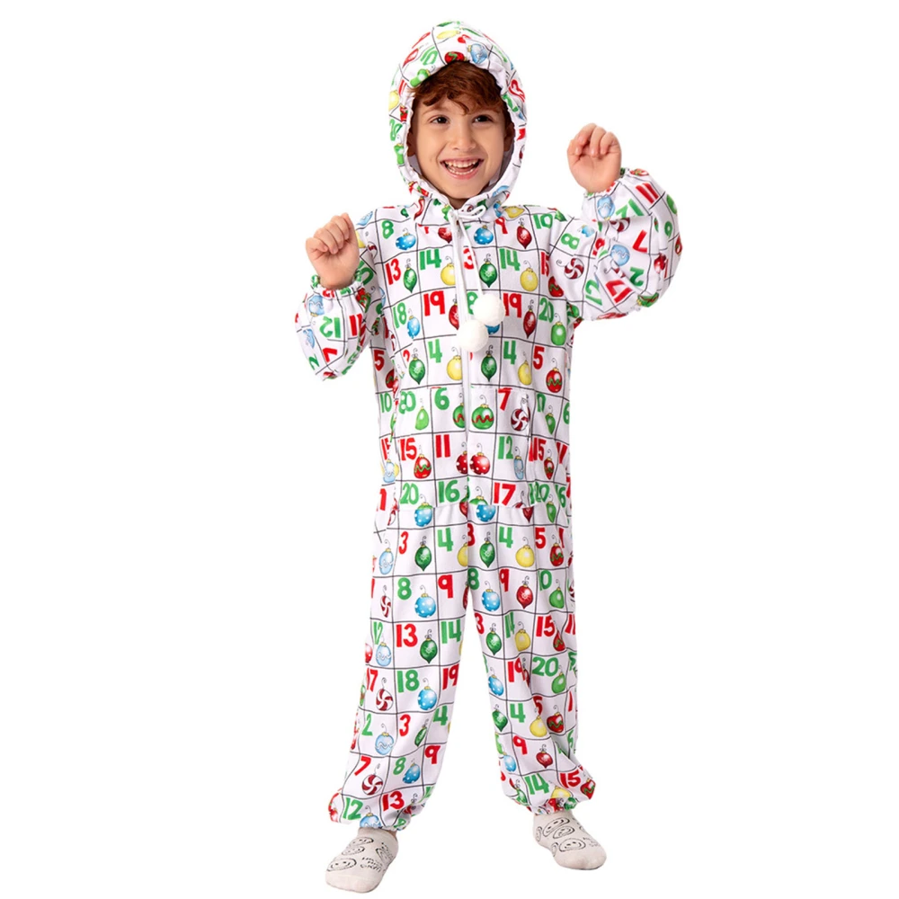 Baby Christmas Jumpsuits Long Sleeve Hooded Rompers Toddler Costume