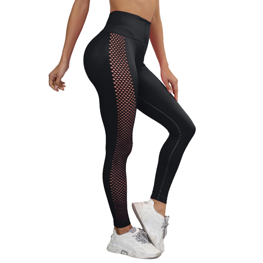 Women Yoga Pants High Waist Stretchy Hollowed Workout Leggings