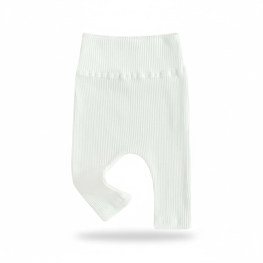 Toddler Baby Pants Solid Color High Waist Bottoms Casual Trousers