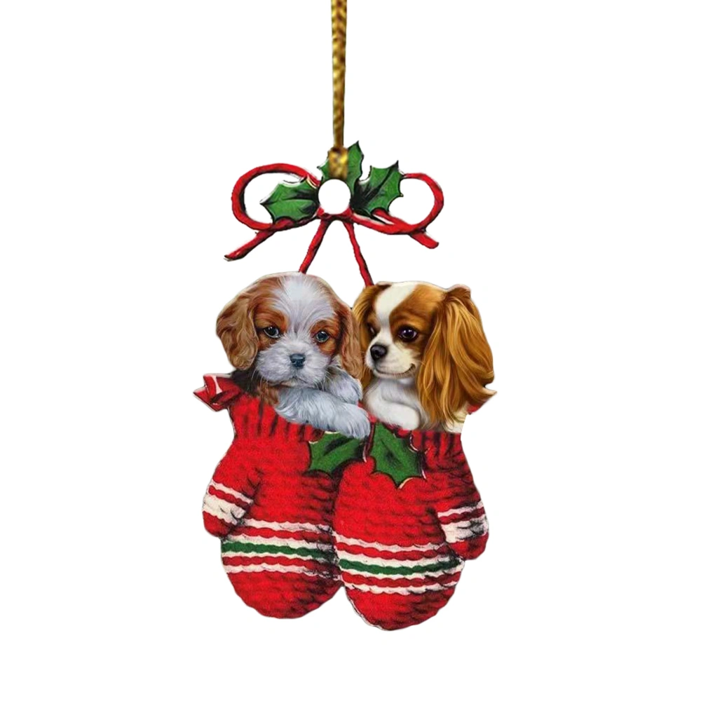 Christmas Tree Ornament, Cute Dog Decorative Hanging Ornament