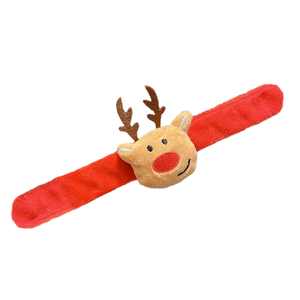 Christmas Slap Bracelets Stuffed Cartoon Huggers for Kids Party Favors