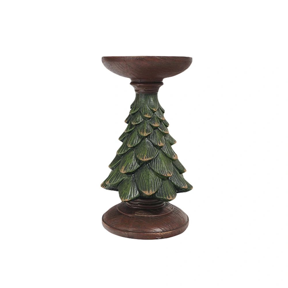 Christmas Tree Candle Holders for Table Center Resin Candlestick