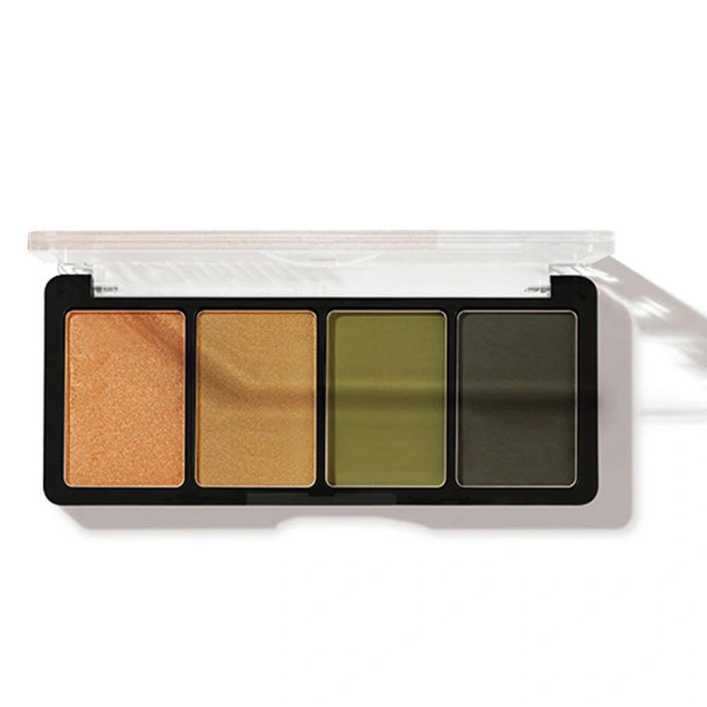 4 Colors Eyeshadow Palette, Fine Powder Pearlescent Eyeshadow