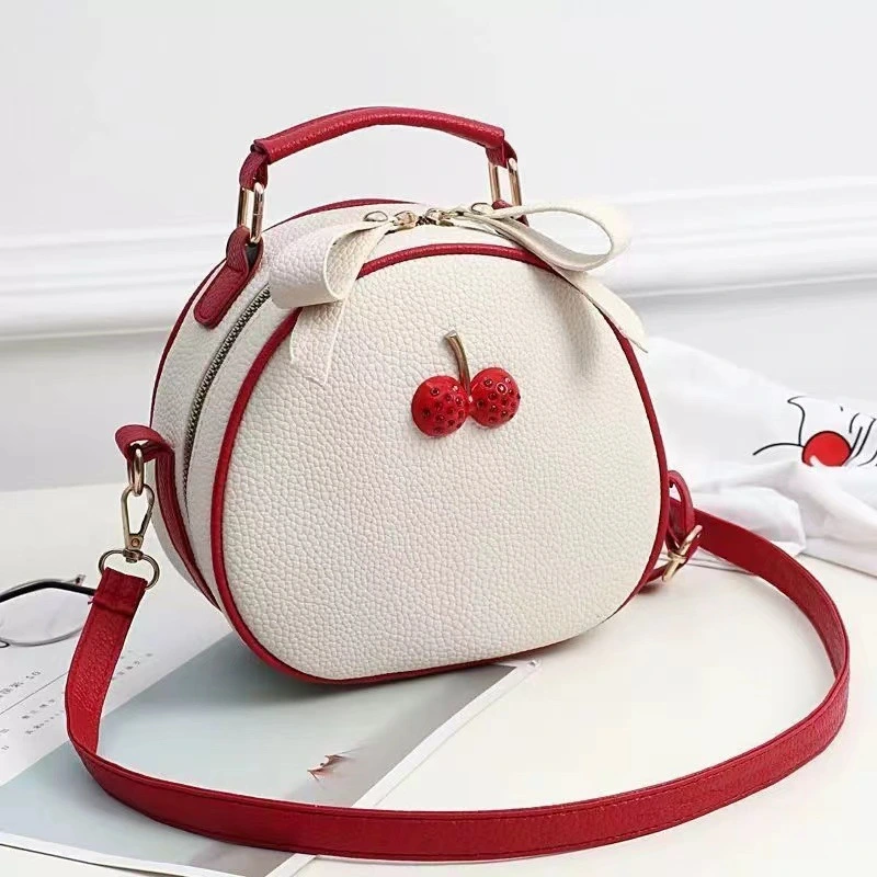 New Women's Messenger Bag Female Small Simple Cherry Crossbody Shoulder Bag Mini Backpack Handbag