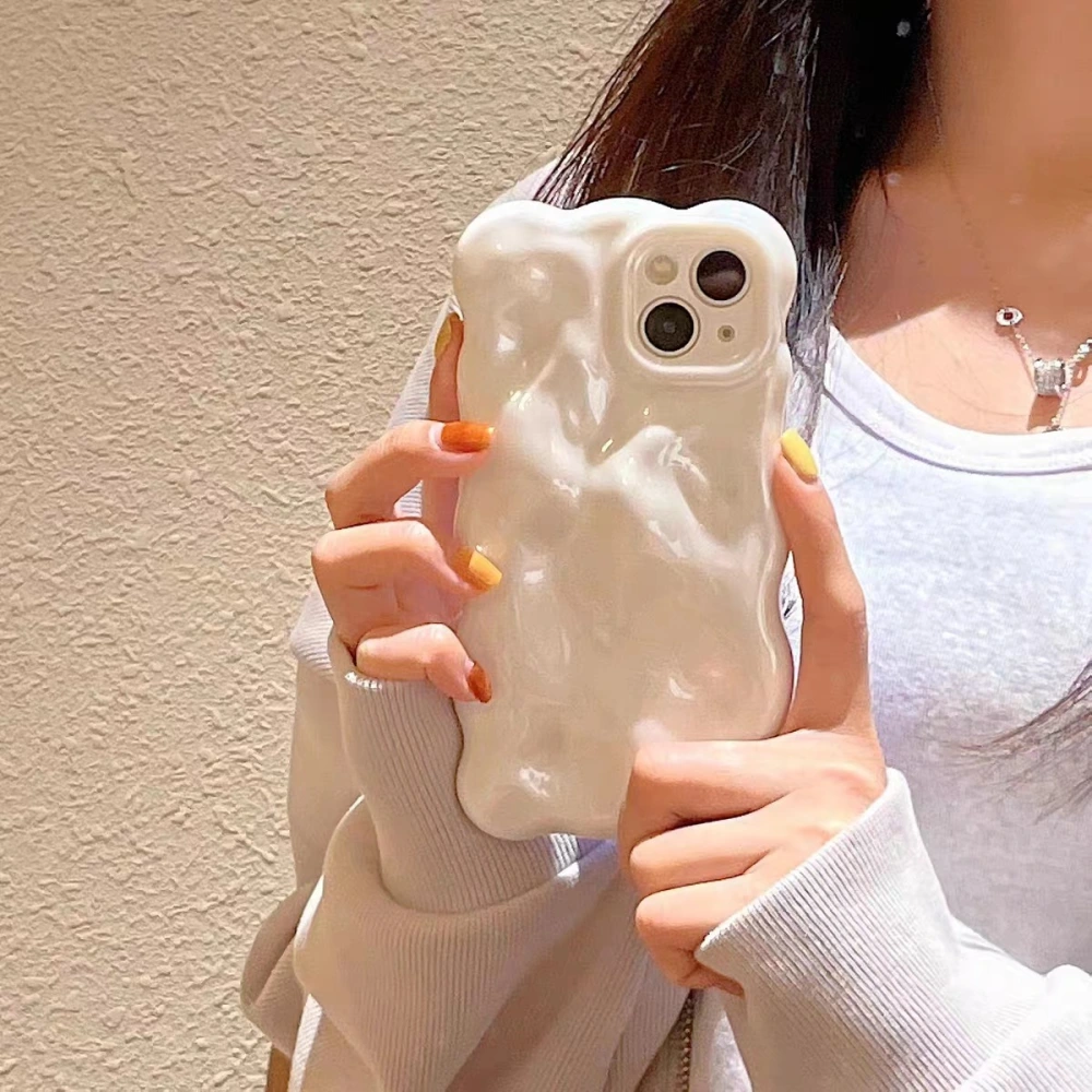 Pearlescent Pleated Meteorite Phone Case Protective Sleeve