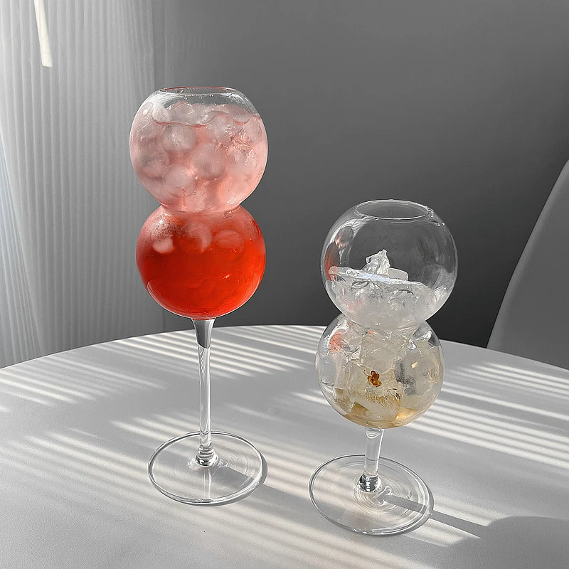 Bubble Glass Ball Wine Glass Goblet