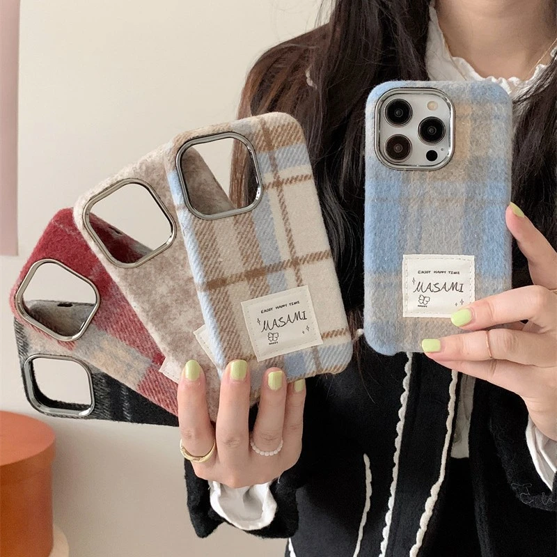 Niche Flannel Plaid Phone Case