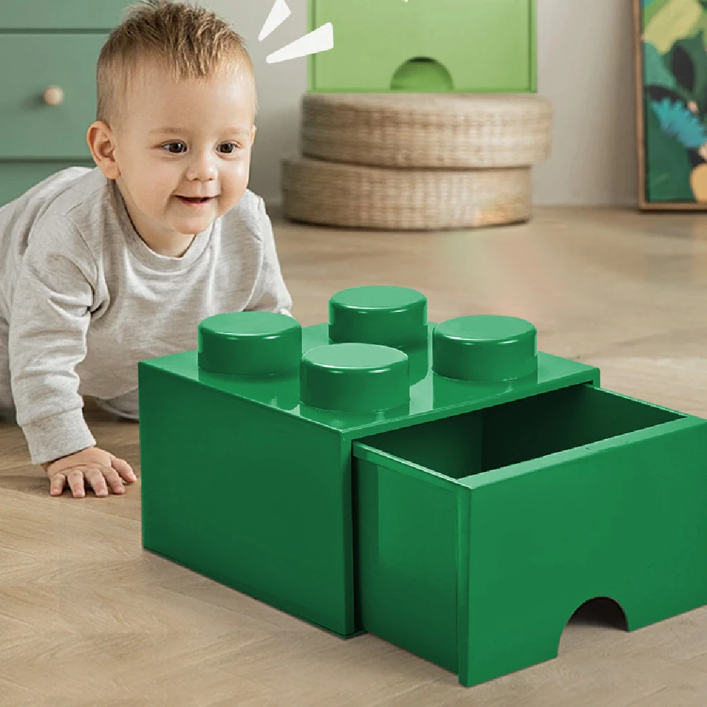 Four Particle Building Blocks Dustproof Storage Box