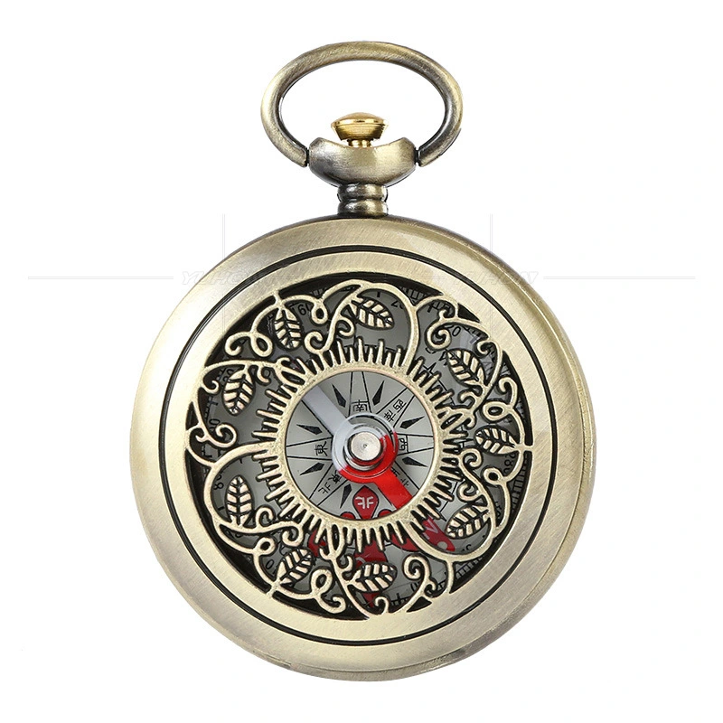 Pocket Watch Flip Compass Portable Outdoor Car Travel