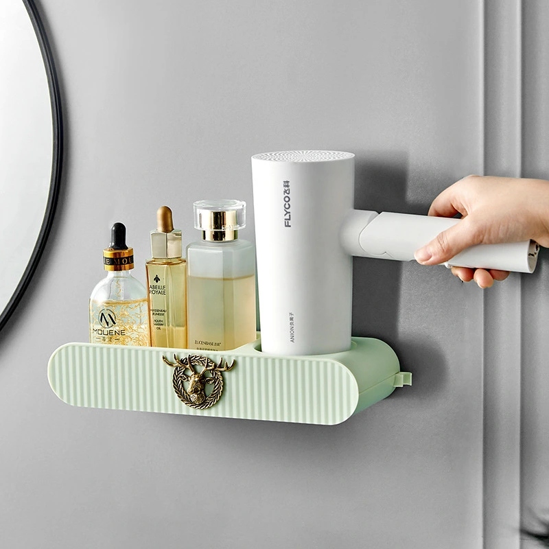 Household Punch-free Toilet Hair Dryer Rack