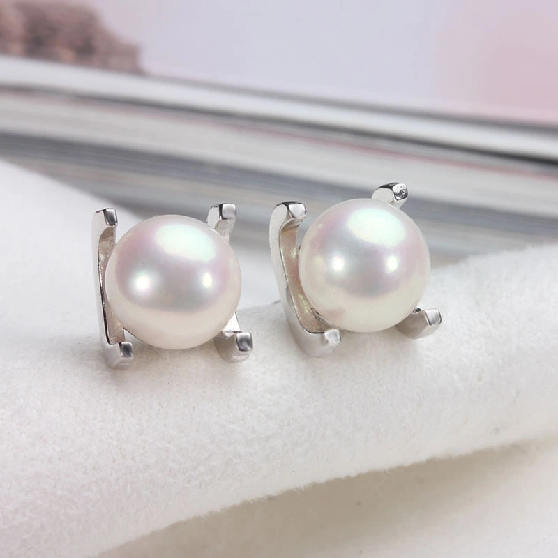 Fresh Water Pearl Earrings Women's Short