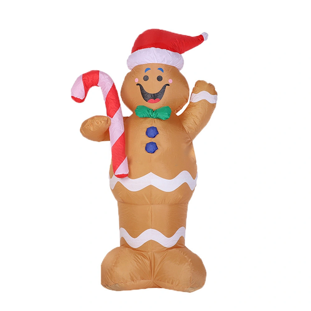 Christmas Inflatable Decorations Blow up Gingerbread with LED Lights 