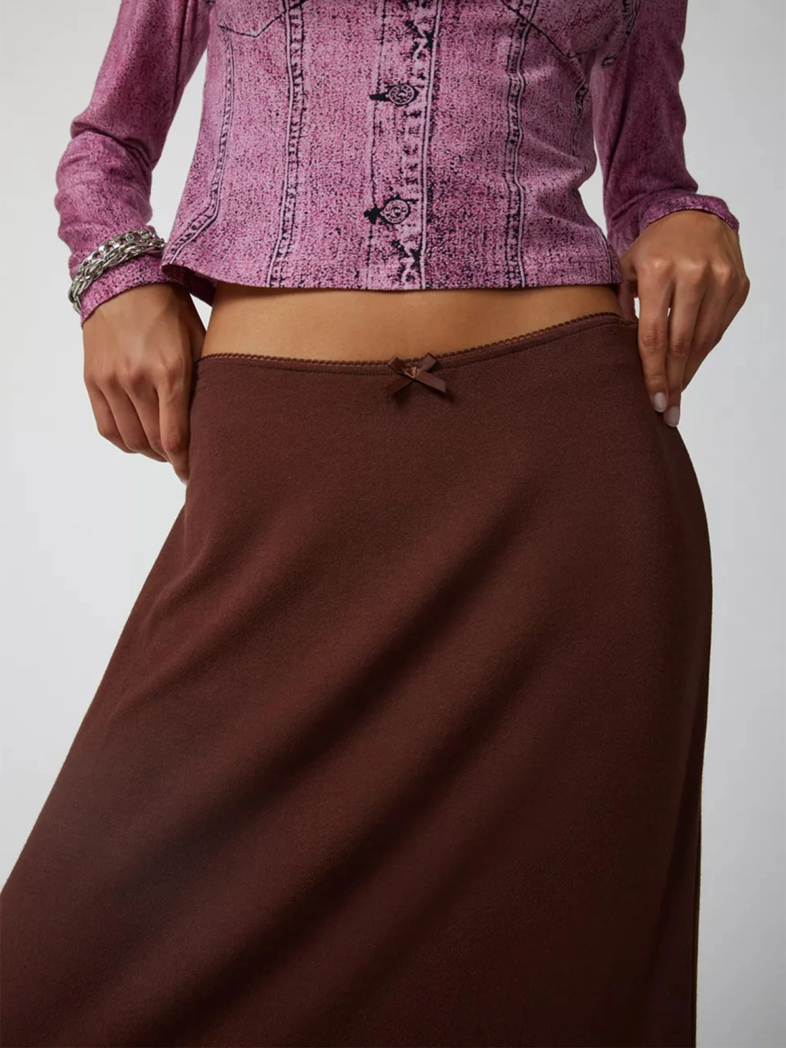Women's Spring Summer Long Skirt Solid Color Fashion Straight Skirt